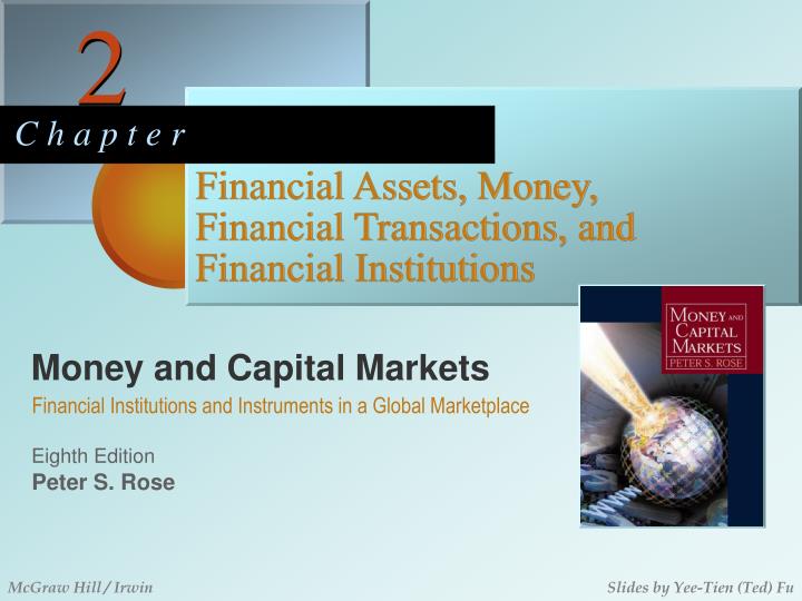 financial assets money financial transactions and financial institutions
