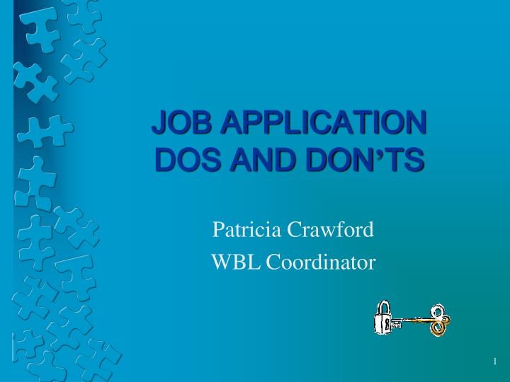 job application dos and don ts