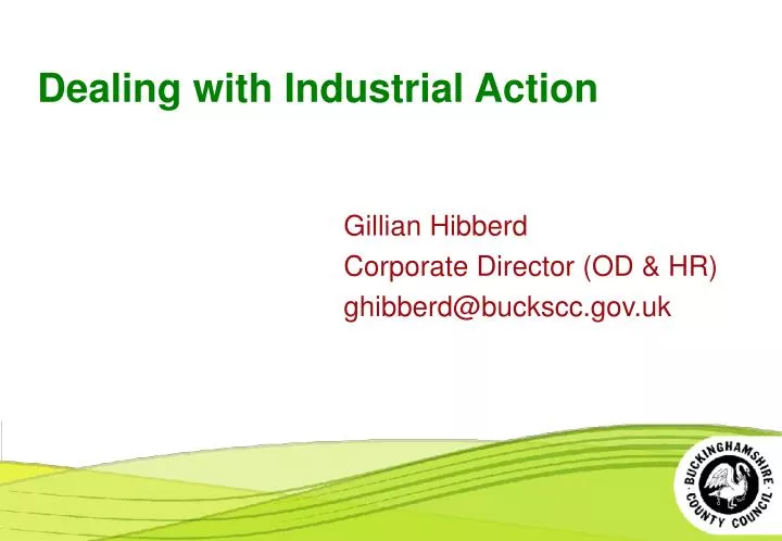 dealing with industrial action