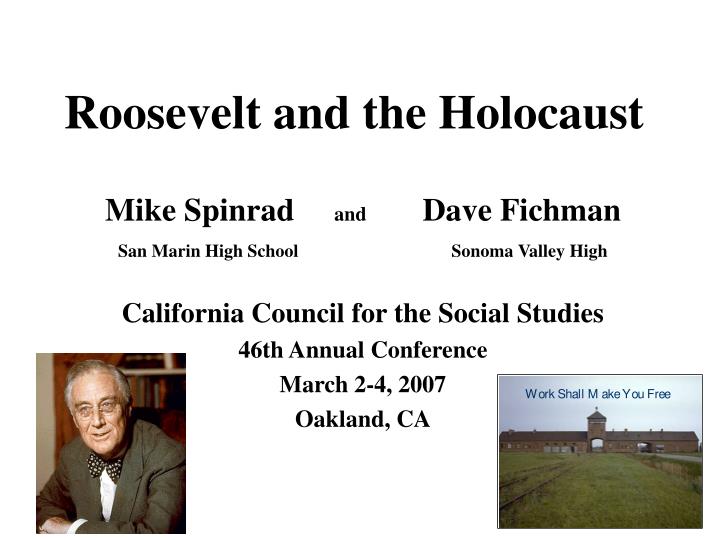 roosevelt and the holocaust