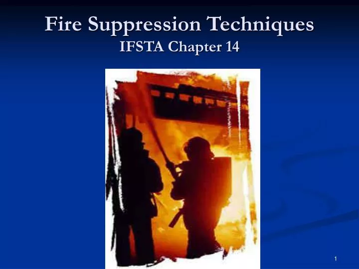 fire suppression techniques ifsta chapter 14