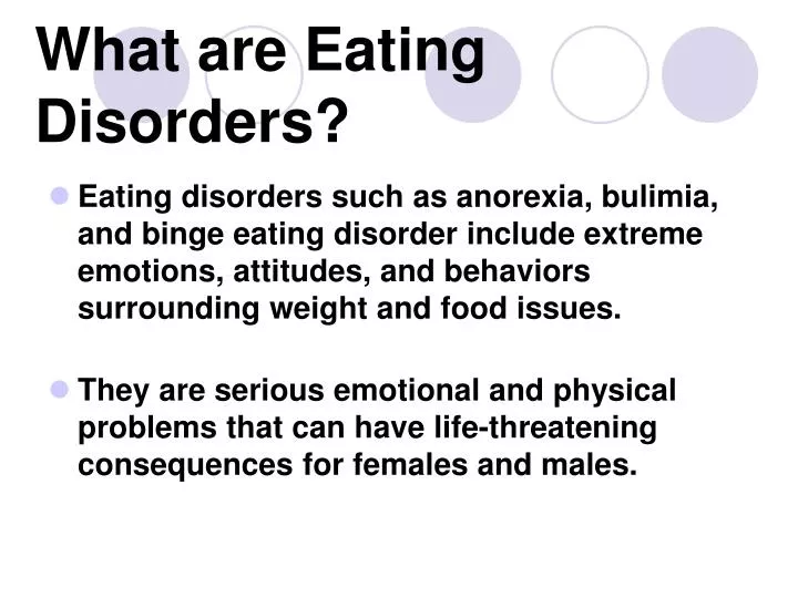 what are eating disorders