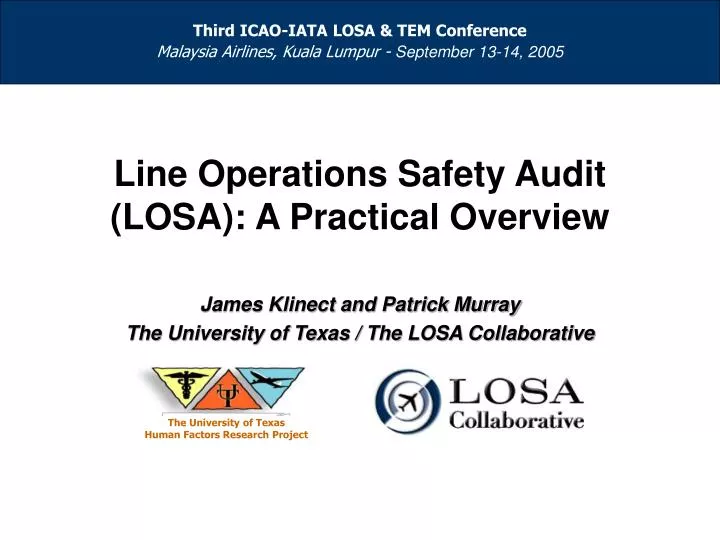 line operations safety audit losa a practical overview