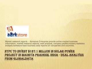 NTPC to Invest $127.1 Million in Solar Power Project in Madh