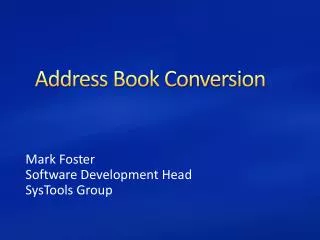 Address Book Converter