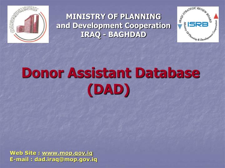 donor assistant database dad
