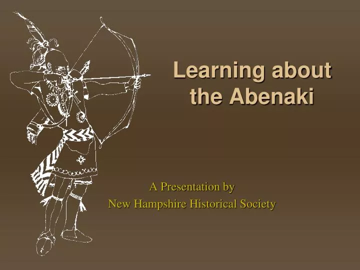 learning about the abenaki