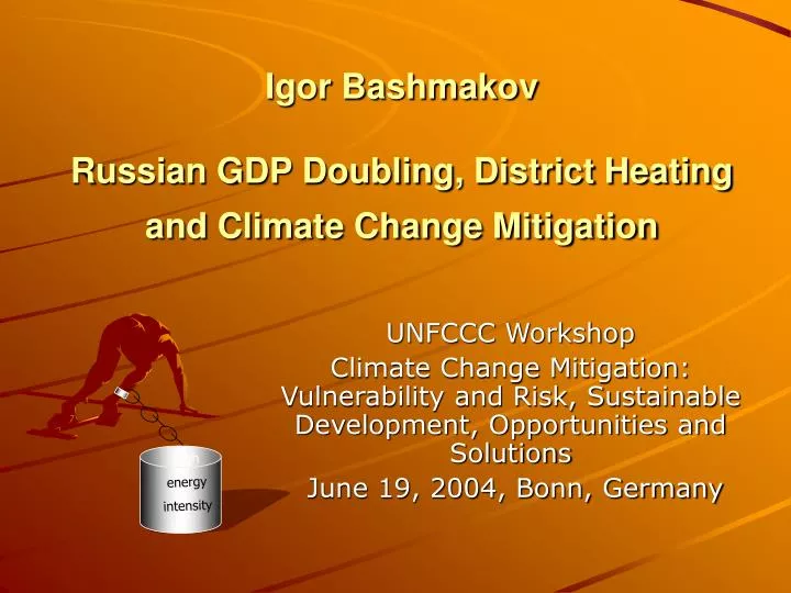 igor bashmakov russian gdp doubling district heating and climate change mitigation