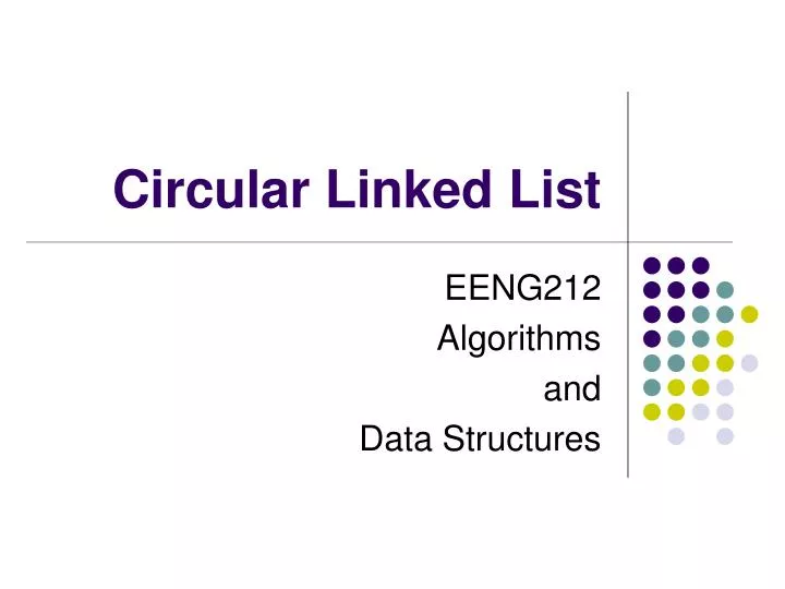 circular linked list