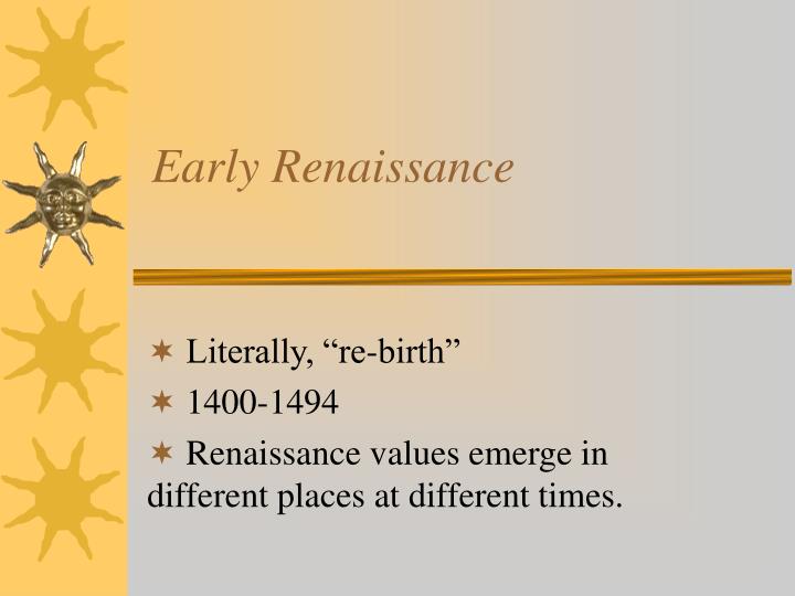 early renaissance