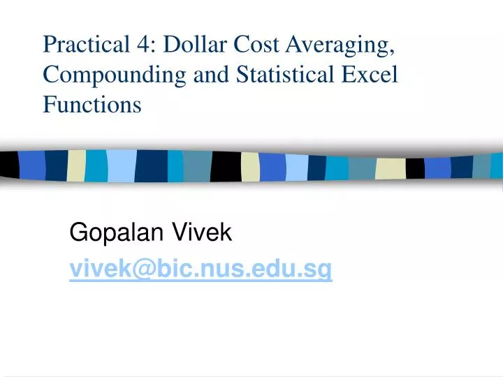 practical 4 dollar cost averaging compounding and statistical excel functions