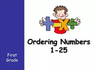 Ordering Numbers 1-25
