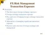 FX Risk Management Transaction Exposure