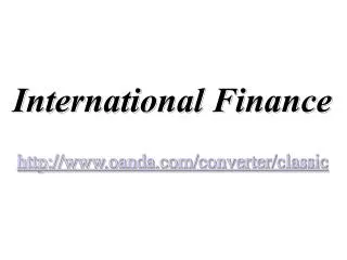 International Finance oanda/converter/classic