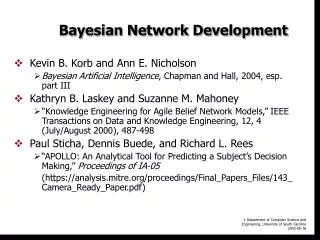Bayesian Network Development