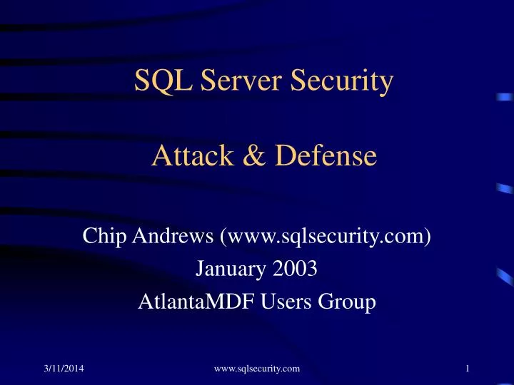 sql server security attack defense
