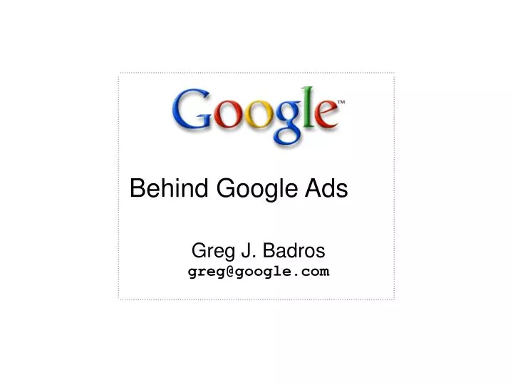 behind google ads