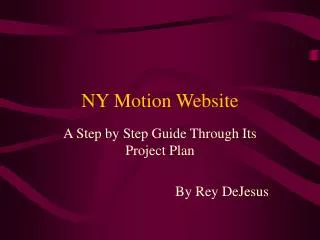 NY Motion Website