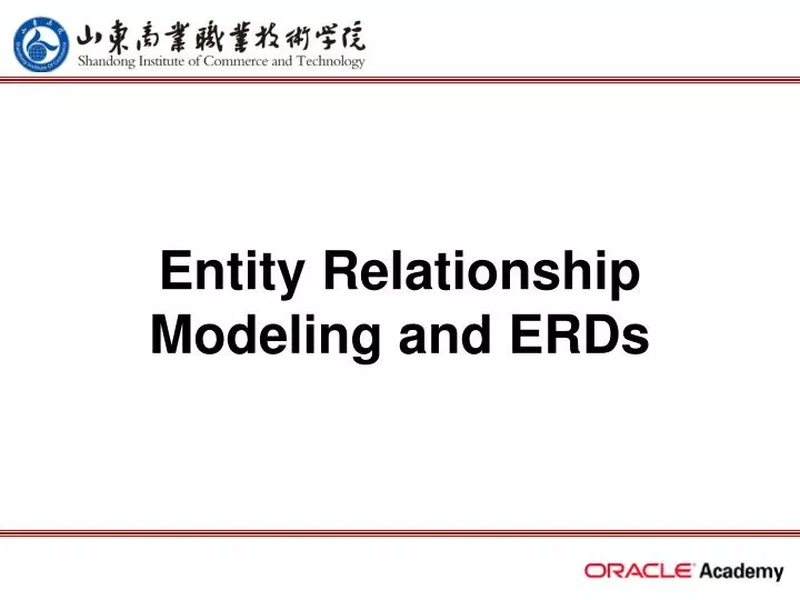 entity relationship modeling and erds
