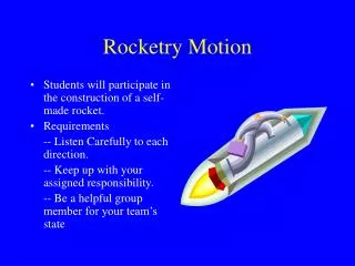 Rocketry Motion