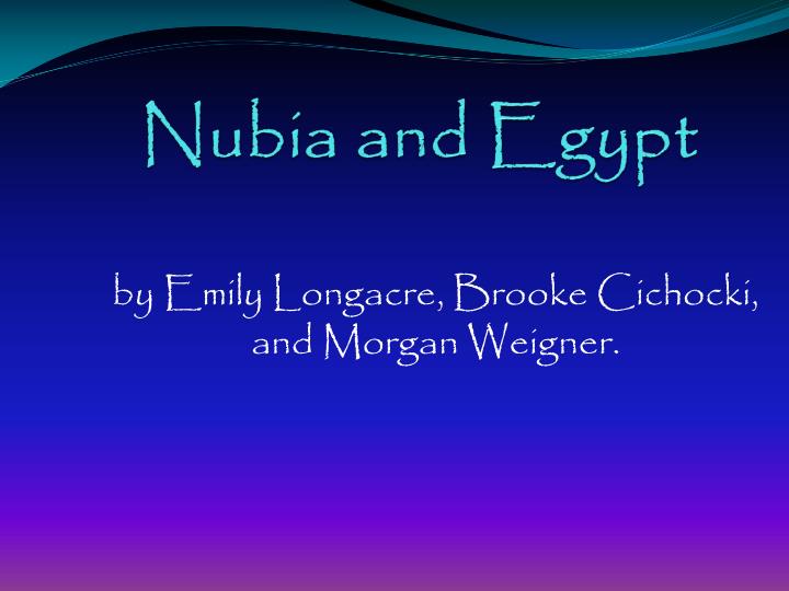 nubia and egypt