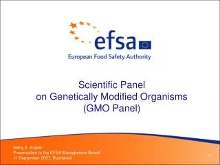Scientific Panel on Genetically Modified Organisms (GMO Panel)