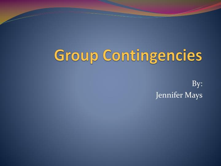 group contingencies