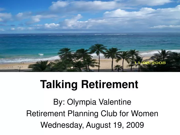 talking retirement