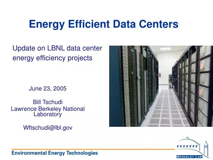 energy efficient data centers