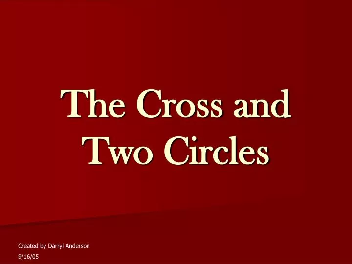 the cross and two circles