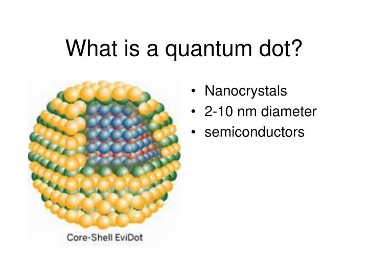 what is a quantum dot