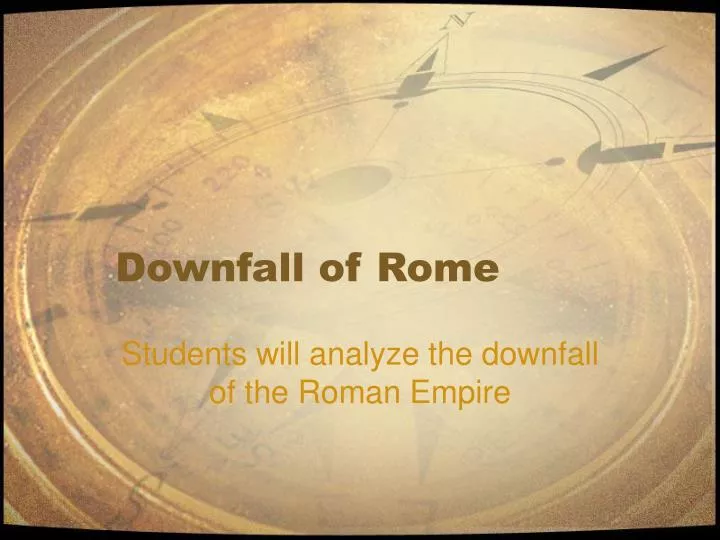 downfall of rome
