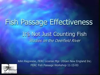 Fish Passage Effectiveness
