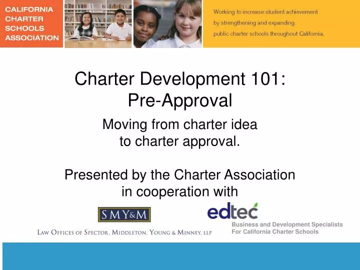 charter development 101 pre approval
