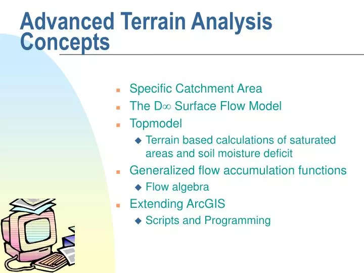 advanced terrain analysis concepts