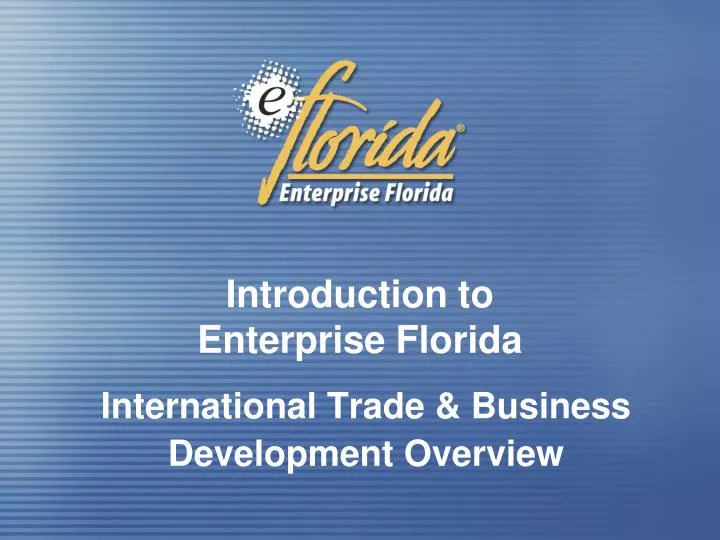 introduction to enterprise florida