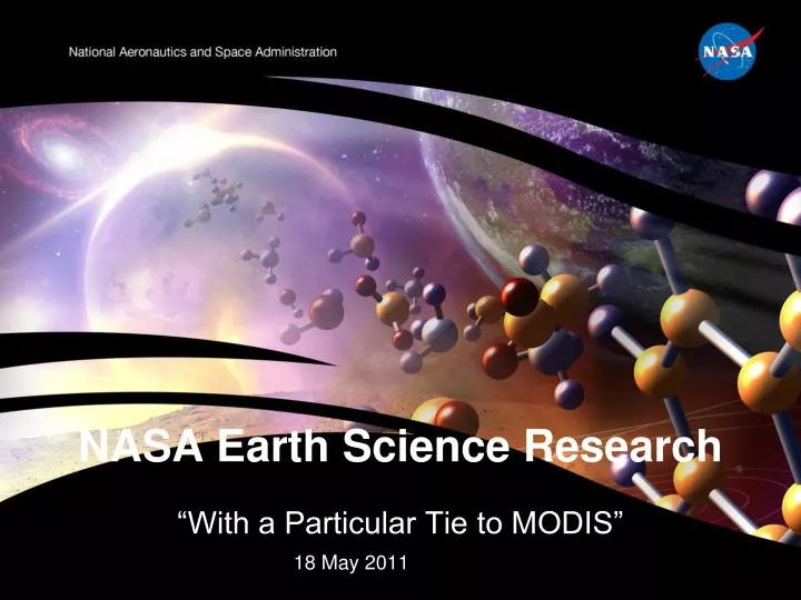 nasa earth science research with a particular tie to modis