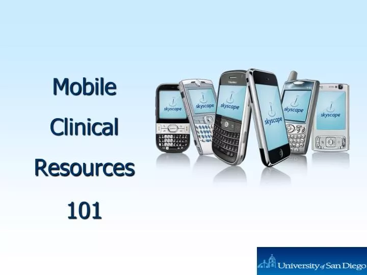 mobile clinical resources 101