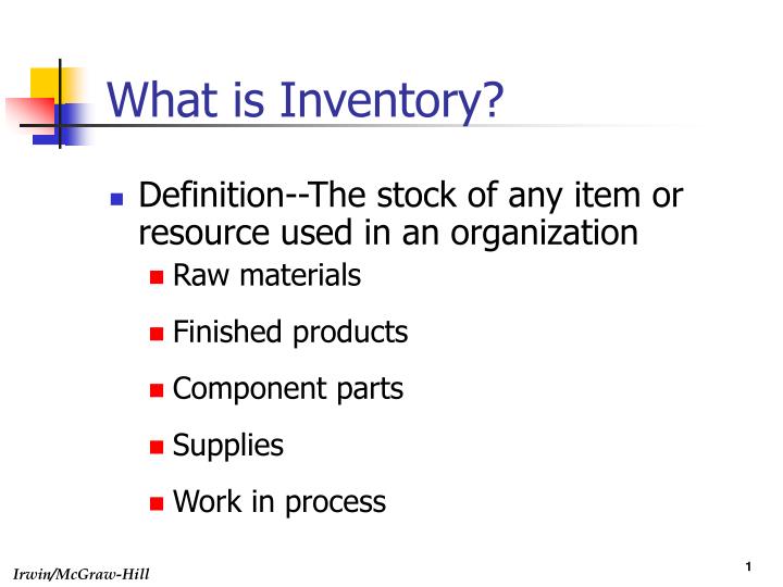 what is inventory