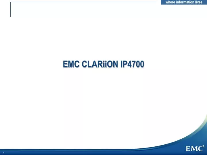 emc clariion ip4700