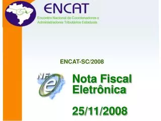 Nota Fiscal Eletrônica 25/11/2008
