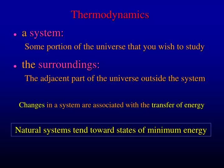 thermodynamics