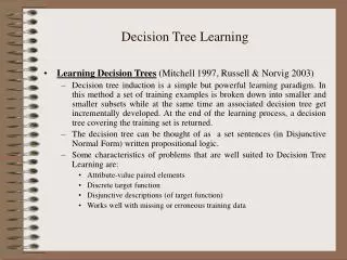 Decision Tree Learning