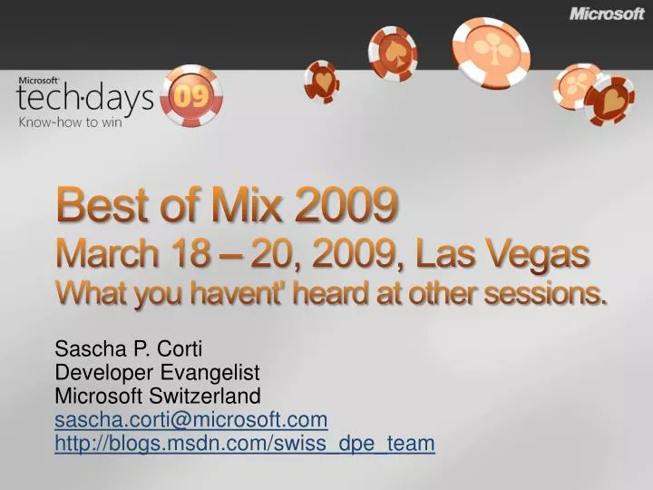 best of mix 2009 march 18 20 2009 las vegas what you havent heard at other sessions