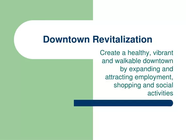 downtown revitalization