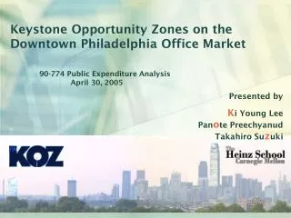 Keystone Opportunity Zones on the Downtown Philadelphia Office Market