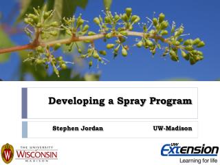 Developing a Spray Program
