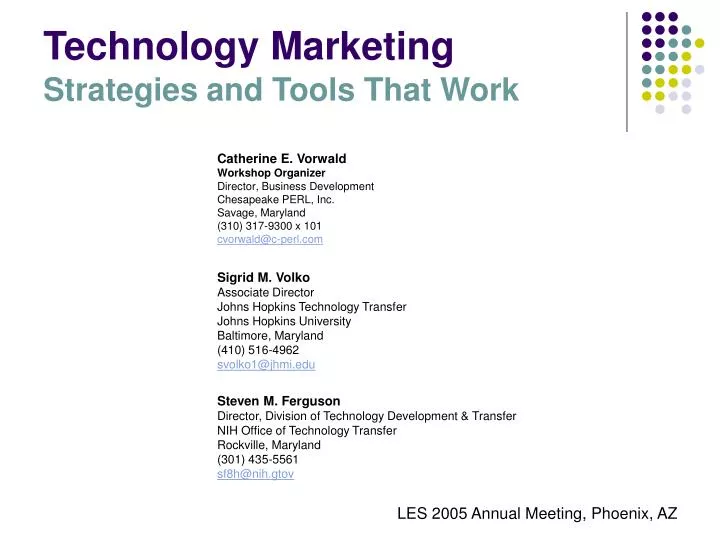technology marketing strategies and tools that work