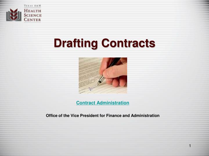 drafting contracts