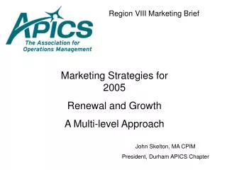 Region VIII Marketing Brief